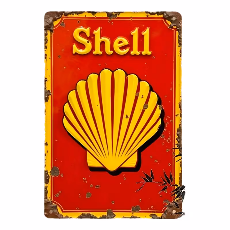 Treplate Shell reklame